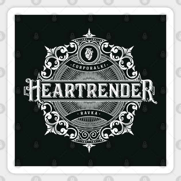 Shadow and Bone: Heartrender (monochrome) Magnet by firlachiel